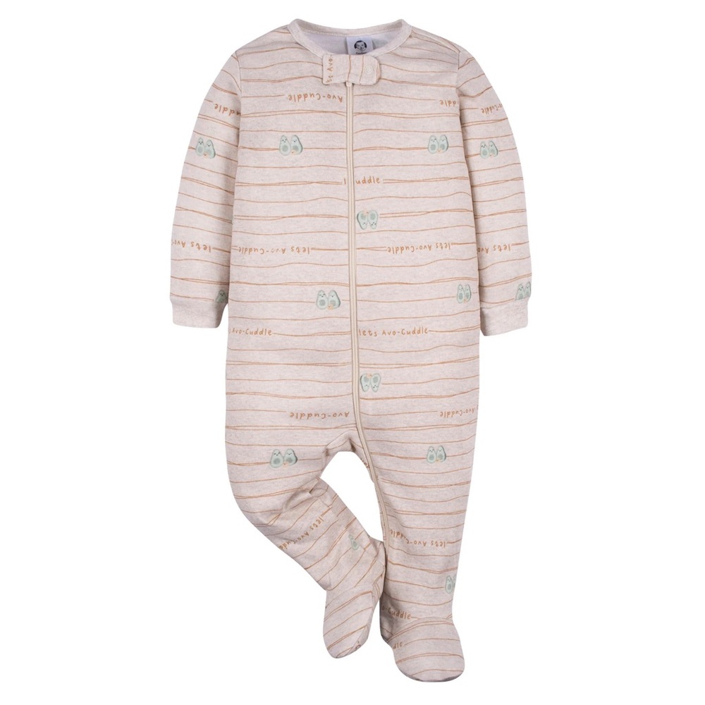 Gerber Avacado Striped One Piece Pyjamas - Picture 2 of 5